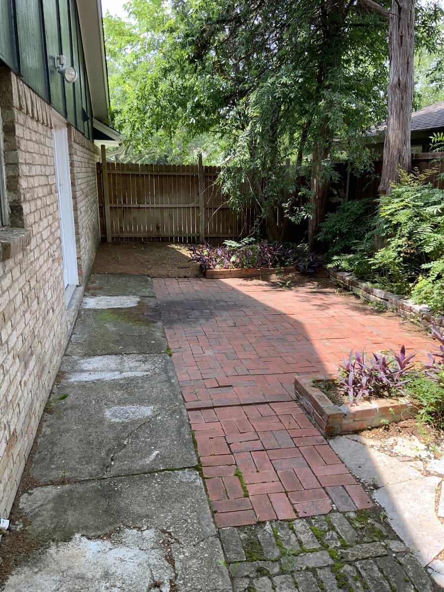 Plano TX Backyard Before